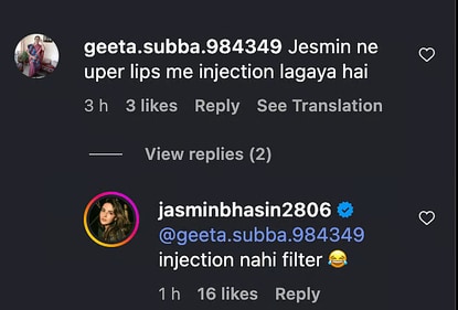 Her response. Her response.