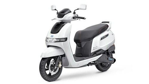 The TVS iQube 2.2 is priced at ₹1 lakh (ex-showroom) and offers a claimed range of 94 km on a single charge The TVS iQube 2.2 is priced at ₹1 lakh (ex-showroom) and offers a claimed range of 94 km on a single charge