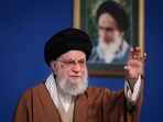 A handout picture provided by the Iranian supreme leader Ayatollah Ali Khamenei's office on March 21, 2025, shows him addressing the crowd during his annual Nowruz speech, in Tehran.