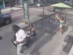 The act was caught on CCTV