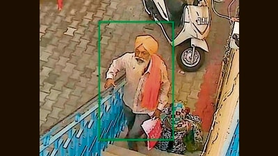 A CCTV grab of one of the wanted suspects released by the Ludhiana rural police. (HT Photo) A CCTV grab of one of the wanted suspects released by the Ludhiana rural police. (HT Photo)