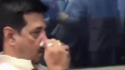 A screen grab of the injured passenger. (SOURCED) A screen grab of the injured passenger. (SOURCED)