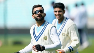 India's Virat Kohli with Shubman Gill during a training session in London during India's 2023 WTC Final (AP) India's Virat Kohli with Shubman Gill during a training session in London during India's 2023 WTC Final (AP)