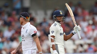 Yashasvi Jaiswal continues his love affair with England. The left-handed batter smashes a century (AP) Yashasvi Jaiswal continues his love affair with England. The left-handed batter smashes a century (AP)