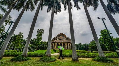 Cloud above Lodhi Garden in New Delhi on Friday. (RAJ K RAJ /HT PHOTO)