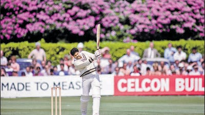 India batsman Kapil Dev hits out during his innings of 175 not out during the 1983 Cricket World Cup finals Match between India and Zimbabwe at Tunbridge Wells on June 18th, 1983 in Tunbridge Wells, England. (Hulton Archive) India batsman Kapil Dev hits out during his innings of 175 not out during the 1983 Cricket World Cup finals Match between India and Zimbabwe at Tunbridge Wells on June 18th, 1983 in Tunbridge Wells, England. (Hulton Archive)