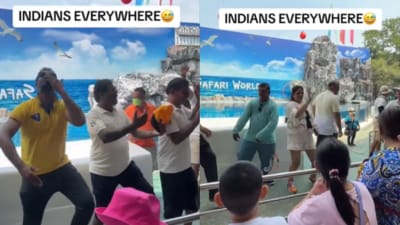 A video of Indian tourists dancing in Bangkok has sparked backlash (TikTok/@filipina.polish_family) A video of Indian tourists dancing in Bangkok has sparked backlash (TikTok/@filipina.polish_family)