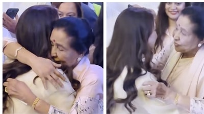 Juhi Chawla and Asha Bhosle's warm interaction won hearts at the Sitaare Zameen Par premiere on Thursday.