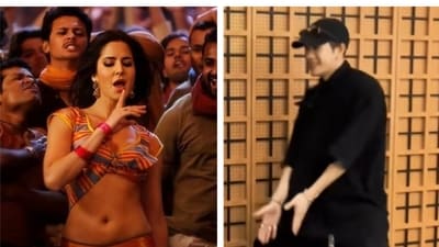 Jackson Wang nailed Chikni Chameli's hook step in a new video that emerged on social media, Jackson Wang nailed Chikni Chameli's hook step in a new video that emerged on social media,