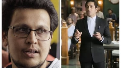 Pavan Bhat (left) and a still of Krishna Ajai Rao in Yuddhakaanda Chapter 2 Pavan Bhat (left) and a still of Krishna Ajai Rao in Yuddhakaanda Chapter 2