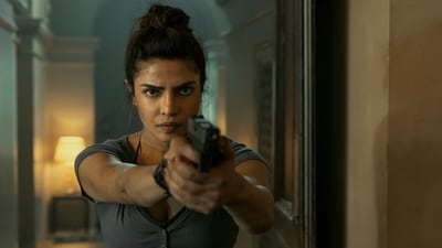 Priyanka Chopra in a still from Heads of State. Priyanka Chopra in a still from Heads of State.