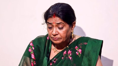 Uma Raghuvanshi, mother of Raja Raghuvanshi, the Indore man who was murdered during his honeymoon in Meghalaya, on June 11, 2025. (PTI) Uma Raghuvanshi, mother of Raja Raghuvanshi, the Indore man who was murdered during his honeymoon in Meghalaya, on June 11, 2025. (PTI)