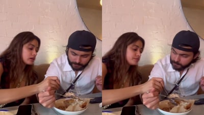 Janhvi Kapoor and Shikhar Pahariya's cute interaction on food gets reaction from Varun Dhawan, Arjun Kapoor and Anshula Kapoor. Janhvi Kapoor and Shikhar Pahariya's cute interaction on food gets reaction from Varun Dhawan, Arjun Kapoor and Anshula Kapoor.