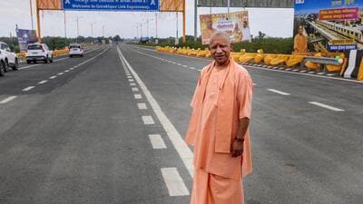 Uttar Pradesh chief minister Yogi Adityanath at the inauguration of the Gorakhpur Link Expressway in Azamgarh on Friday. (PTI Photo) Uttar Pradesh chief minister Yogi Adityanath at the inauguration of the Gorakhpur Link Expressway in Azamgarh on Friday. (PTI Photo)
