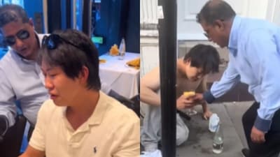 A man left sweating and distressed after trying London’s ‘hottest curry.’ (Instagram/ub1ub2) A man left sweating and distressed after trying London’s ‘hottest curry.’ (Instagram/ub1ub2)