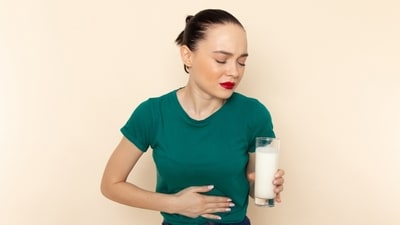 Lactose is a sugar found in milk and milk products, and you become intolerant to it when your body can't break down or digest lactose. (Freepik) Lactose is a sugar found in milk and milk products, and you become intolerant to it when your body can't break down or digest lactose. (Freepik)
