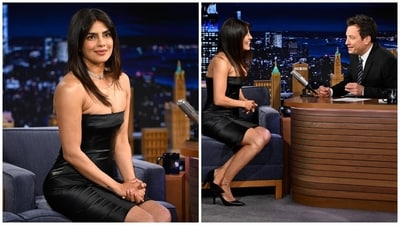 Priyanka Chopra promotes Heads of State on Jimmy Fallon. Priyanka Chopra promotes Heads of State on Jimmy Fallon.