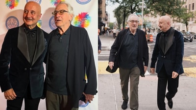 Anupam Kher reuintes with Robert De Niro at New York premiere of Tanvi The Great Anupam Kher reuintes with Robert De Niro at New York premiere of Tanvi The Great