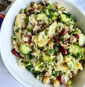 Mediterranean Artichoke & Quinoa Salad by Chef Shavez Ahmad Mediterranean Artichoke & Quinoa Salad by Chef Shavez Ahmad