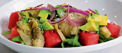 Artichoke & Watermelon Chaat by Ranjan Thakur, Executive Chef Artichoke & Watermelon Chaat by Ranjan Thakur, Executive Chef