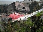 Debris of Air India flight 171 is pictured after it crashed in a residential area near the airport in Ahmedabad on June 13, 2025. Debris of Air India flight 171 is pictured after it crashed in a residential area near the airport in Ahmedabad on June 13, 2025.