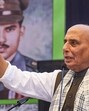 Defence Minister Rajnath Singh interacts with the armed forces personnel during 'Barakhana' at Northern Command headquarters, in Udhampur, J&K, on Friday. (PTI) Defence Minister Rajnath Singh interacts with the armed forces personnel during 'Barakhana' at Northern Command headquarters, in Udhampur, J&K, on Friday. (PTI)