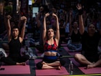 International Yoga Day 2025: Every year, on June 21, the world marks International Yoga Day to honour the practice of yoga and promote its benefits around the globe.(REUTERS)