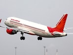 An Air India Airbus A320-200 aircraft takes off from the Sardar Vallabhbhai Patel International Airport in Ahmedabad.