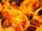 Massive fire in Newark, New Jersey. Massive fire in Newark, New Jersey.