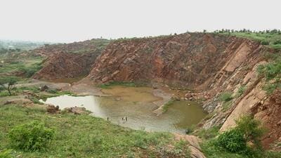 A mountain where illegal mining used to take place in Panchgaon village, Nuh, Mewat. (HT Archive) A mountain where illegal mining used to take place in Panchgaon village, Nuh, Mewat. (HT Archive)