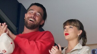 Taylor Swift and Travis Kelce were spotted on a casual date night in NYC. (Photo by BRUCE BENNETT / GETTY IMAGES NORTH AMERICA / Getty Images via AFP) (Getty Images via AFP) Taylor Swift and Travis Kelce were spotted on a casual date night in NYC. (Photo by BRUCE BENNETT / GETTY IMAGES NORTH AMERICA / Getty Images via AFP) (Getty Images via AFP)