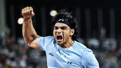 Javelin thrower Neeraj Chopra in action. (The Khel India-X) Javelin thrower Neeraj Chopra in action. (The Khel India-X)