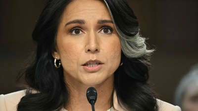 Tulsi Gabbard warns Iran could produce a nuclear weapon within weeks, contradicting her earlier testimony that Tehran was not actively building weapons. (Photo by SAUL LOEB / AFP) (AFP)