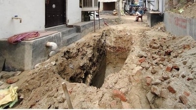 The body of Tannu Rajput, who got married to Arun Singh, 28, in 2023, was recovered from a pit around 8 to 10 feet deep after police dug up the road in front of the family’s three-storey home. (X) The body of Tannu Rajput, who got married to Arun Singh, 28, in 2023, was recovered from a pit around 8 to 10 feet deep after police dug up the road in front of the family’s three-storey home. (X)