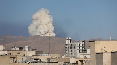 Israeli strikes also caused several loud explosions in southwestern and central Iran. (Reuters)