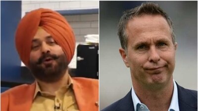 Navjot Singh Sidhu didn't mince his words as he reacted to Michael Vaughan's prediction (X/Getty) Navjot Singh Sidhu didn't mince his words as he reacted to Michael Vaughan's prediction (X/Getty)