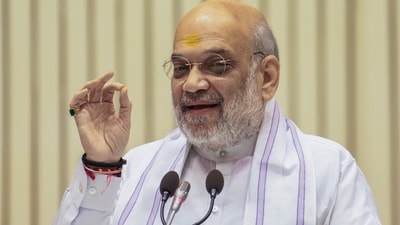 Amit Shah ruled out any revival of the Indus Waters Treaty with Pakistan, stating that water meant for Pakistan will now be diverted for use in Rajasthan. (PTI) Amit Shah ruled out any revival of the Indus Waters Treaty with Pakistan, stating that water meant for Pakistan will now be diverted for use in Rajasthan. (PTI)