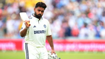 Rishabh Pant walks off after scoring his ton on Day 2 of Leeds Test. (Action Images via Reuters)