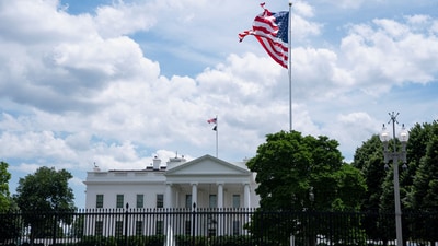 A Facebook post claiming the White House caught fire on Friday has gone viral. (REUTERS)
