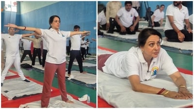 International Yoga Day 2025: Here's how Hema Malini celebrated Yoga Day 2025. (X/Hema Malini) International Yoga Day 2025: Here's how Hema Malini celebrated Yoga Day 2025. (X/Hema Malini)