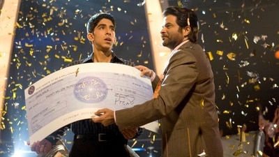 Dev Patel and Anil Kapoor in Danny Boyle's 2008 film Slumdog Millionaire. Dev Patel and Anil Kapoor in Danny Boyle's 2008 film Slumdog Millionaire.
