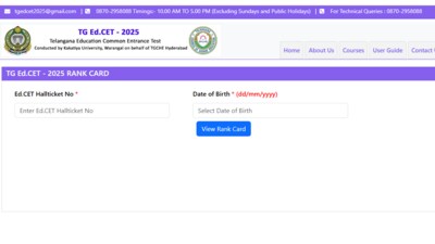 TS EDCET result 2025 out at edcet.tgche.ac.in, direct link here (Official wbesite, screenshot) TS EDCET result 2025 out at edcet.tgche.ac.in, direct link here (Official wbesite, screenshot)
