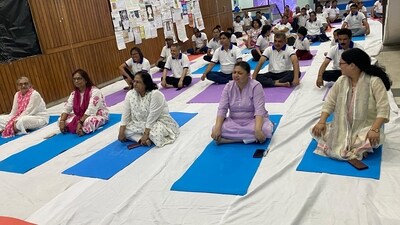 Indira Gandhi National Open University (IGNOU) today joined the celebration of the 11th International Day of Yoga (IDY) with a series of events aimed at promoting holistic health and well-being. The celebration was held at the University’s headquarters in New Delhi as well as at its Regional Centres across the country. (Handout) Indira Gandhi National Open University (IGNOU) today joined the celebration of the 11th International Day of Yoga (IDY) with a series of events aimed at promoting holistic health and well-being. The celebration was held at the University’s headquarters in New Delhi as well as at its Regional Centres across the country. (Handout)