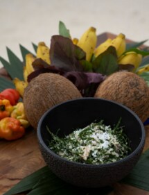 Kopy leaf salad includes a global twist for salads. (PC: Four Seasons Resort Maldives at Landaa Giraavaru) Kopy leaf salad includes a global twist for salads. (PC: Four Seasons Resort Maldives at Landaa Giraavaru)