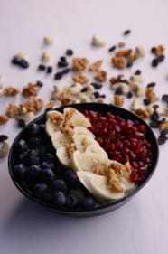 A berry banana smoothie bowl is a good boost of antioxidants because of the berries. (PC: Novotel Vijayawada Varun) A berry banana smoothie bowl is a good boost of antioxidants because of the berries. (PC: Novotel Vijayawada Varun)