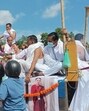 A procession carrying Kongbrailatpam Nganthoi Sharma’s remains moved from the airport towards her hometown, as people lined the roads to offer floral tributes and bid farewell to the young woman A procession carrying Kongbrailatpam Nganthoi Sharma’s remains moved from the airport towards her hometown, as people lined the roads to offer floral tributes and bid farewell to the young woman