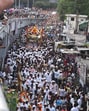 After two days of halt in the city, Sant Dnyaneshwar Maharaj Palkhi will start their journey from Pune city towards Pandharpur via Dive Ghat on Sunday morning. (HT FILE) After two days of halt in the city, Sant Dnyaneshwar Maharaj Palkhi will start their journey from Pune city towards Pandharpur via Dive Ghat on Sunday morning. (HT FILE)