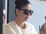 Karisma Kapoor and Kareena Kapoor at the prayer meet for Sunjay Kapur. Karisma Kapoor and Kareena Kapoor at the prayer meet for Sunjay Kapur.