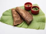 Ragi dosa is a nutritious and delicious South Indian dish made with finger millet (ragi). (Freepik) Ragi dosa is a nutritious and delicious South Indian dish made with finger millet (ragi). (Freepik)