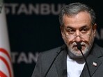 Iran foreign minister Abbas Araghchi, speaks during a press conference. Iran foreign minister Abbas Araghchi, speaks during a press conference.